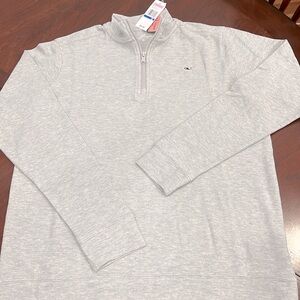 Boy’s XL Vineyard Vines Broadfield Half Zip in Grey Heather.